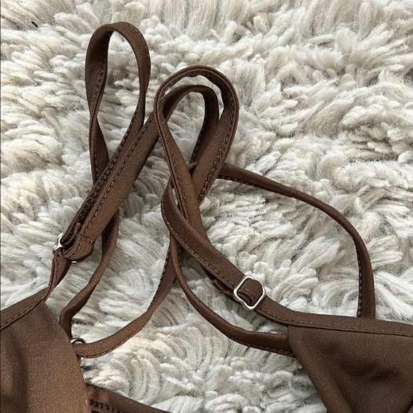 H&M Divided Brown Draped Sleeveless Tank - Picture 3 of 5